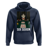 67 Poker Cat Hoodie Funny Six Seven Meme - Wonder Print Shop