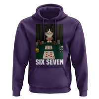 67 Poker Cat Hoodie Funny Six Seven Meme - Wonder Print Shop