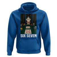 67 Poker Cat Hoodie Funny Six Seven Meme - Wonder Print Shop