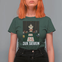 67 Poker Cat T Shirt For Women Funny Six Seven Meme - Wonder Print Shop