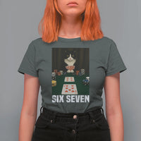 67 Poker Cat T Shirt For Women Funny Six Seven Meme - Wonder Print Shop