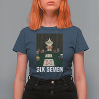 67 Poker Cat T Shirt For Women Funny Six Seven Meme - Wonder Print Shop
