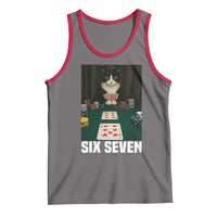 67 Poker Cat Tank Top Funny Six Seven Meme - Wonder Print Shop