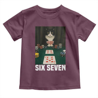 67 Poker Cat Toddler T Shirt Funny Six Seven Meme - Wonder Print Shop