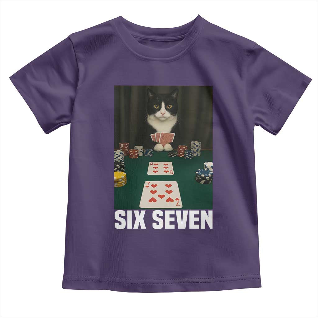 67 Poker Cat Toddler T Shirt Funny Six Seven Meme - Wonder Print Shop