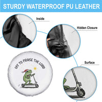 Off To Praise The Lord Spare Tire Cover Funny Frog Christian - Wonder Print Shop