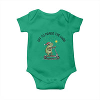 Off To Praise The Lord Baby Onesie Funny Frog Christian - Wonder Print Shop