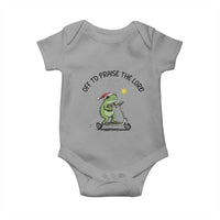 Off To Praise The Lord Baby Onesie Funny Frog Christian - Wonder Print Shop