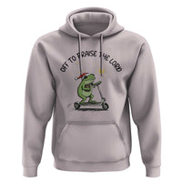 Off To Praise The Lord Hoodie Funny Frog Christian - Wonder Print Shop