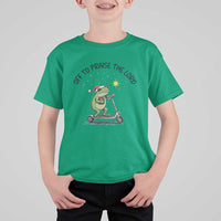 Off To Praise The Lord T Shirt For Kid Funny Frog Christian - Wonder Print Shop