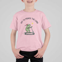 Off To Praise The Lord T Shirt For Kid Funny Frog Christian - Wonder Print Shop