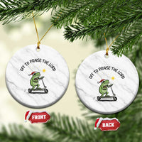 Off To Praise The Lord Ceramic Ornament Funny Frog Christian - Wonder Print Shop