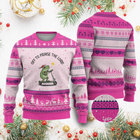 Off To Praise The Lord Ugly Christmas Sweater Funny Frog Christian - Wonder Print Shop