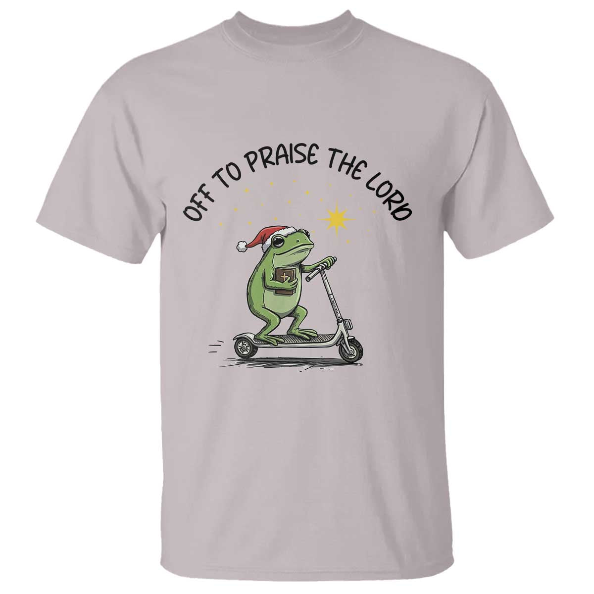 Off To Praise The Lord T Shirt Funny Frog Christian - Wonder Print Shop