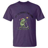 Off To Praise The Lord T Shirt Funny Frog Christian - Wonder Print Shop