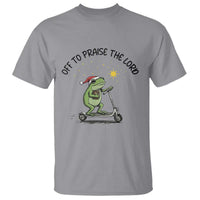 Off To Praise The Lord T Shirt Funny Frog Christian - Wonder Print Shop