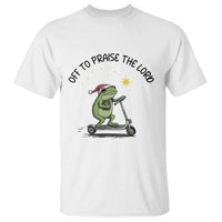 Off To Praise The Lord T Shirt Funny Frog Christian - Wonder Print Shop