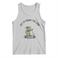 Off To Praise The Lord Tank Top Funny Frog Christian - Wonder Print Shop