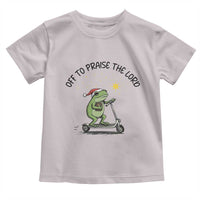 Off To Praise The Lord Toddler T Shirt Funny Frog Christian - Wonder Print Shop