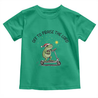 Off To Praise The Lord Toddler T Shirt Funny Frog Christian - Wonder Print Shop