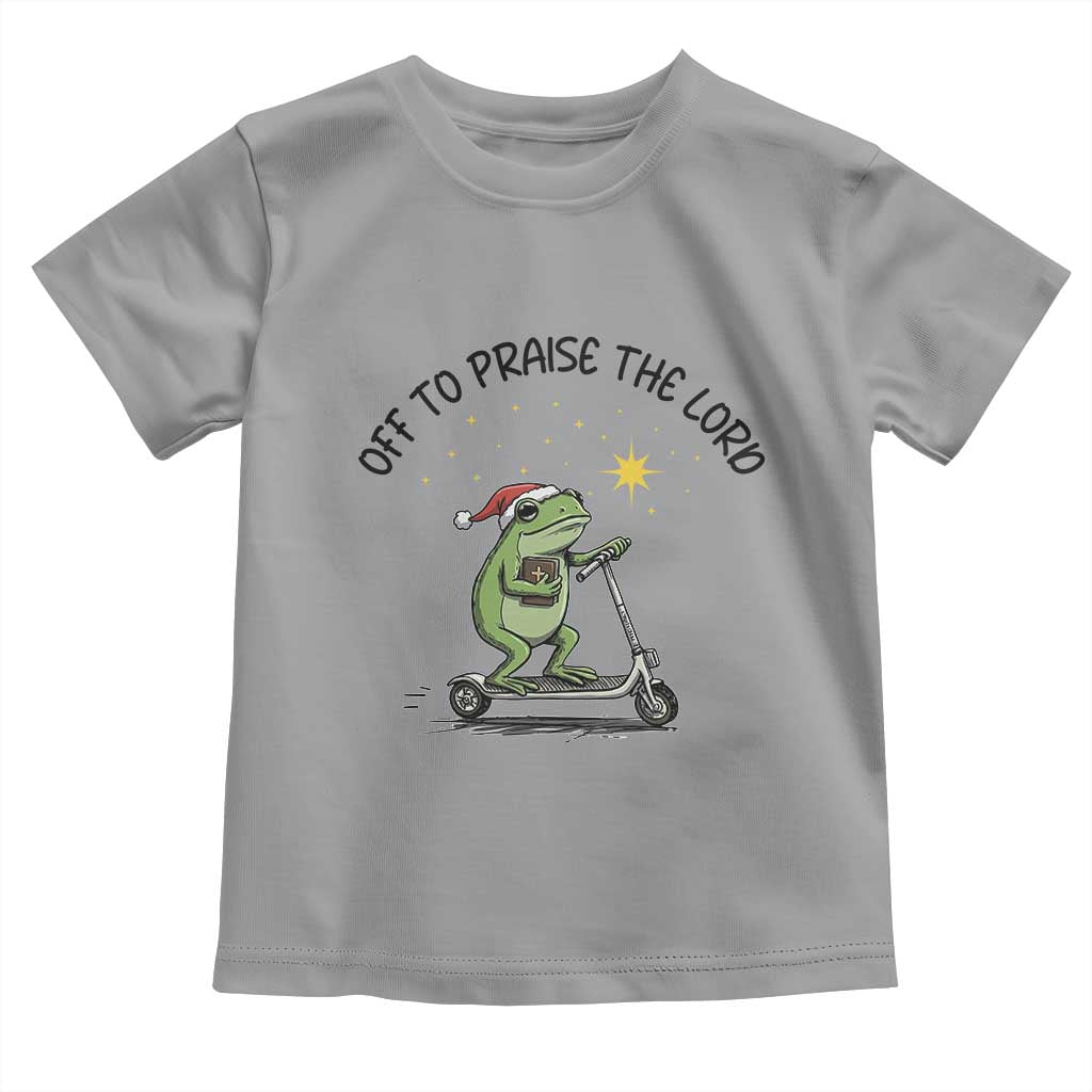 Off To Praise The Lord Toddler T Shirt Funny Frog Christian - Wonder Print Shop