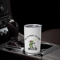 Off To Praise The Lord Tumbler Cup Funny Frog Christian - Wonder Print Shop