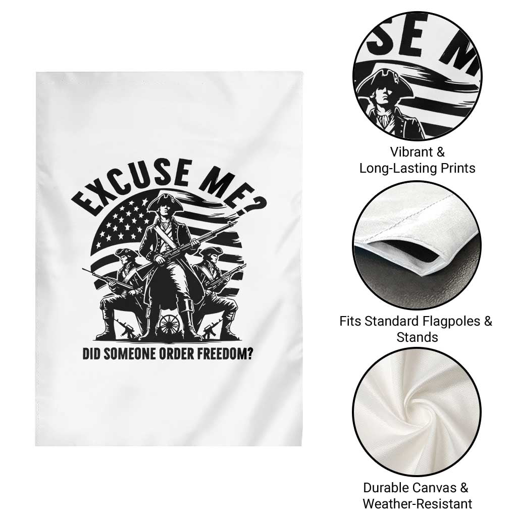 Freedom Resist Protest Civil Rights Garden Flag Excuse Me Did Someone Order Freedom