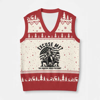 Freedom Resist Protest Civil Rights V-Neck Knit Sweater Vest Excuse Me Did Someone Order Freedom