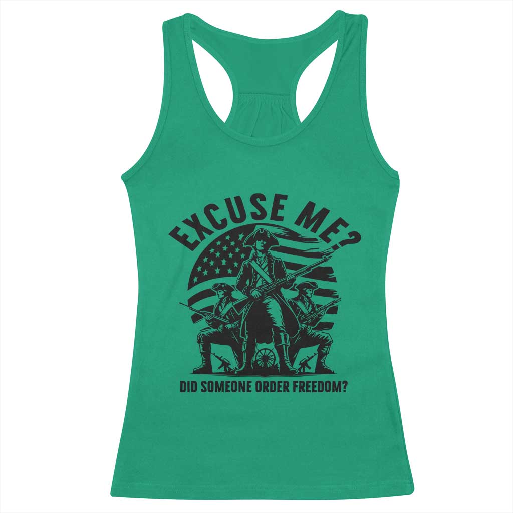 Freedom Resist Protest Civil Rights Racerback Tank Top Excuse Me Did Someone Order Freedom
