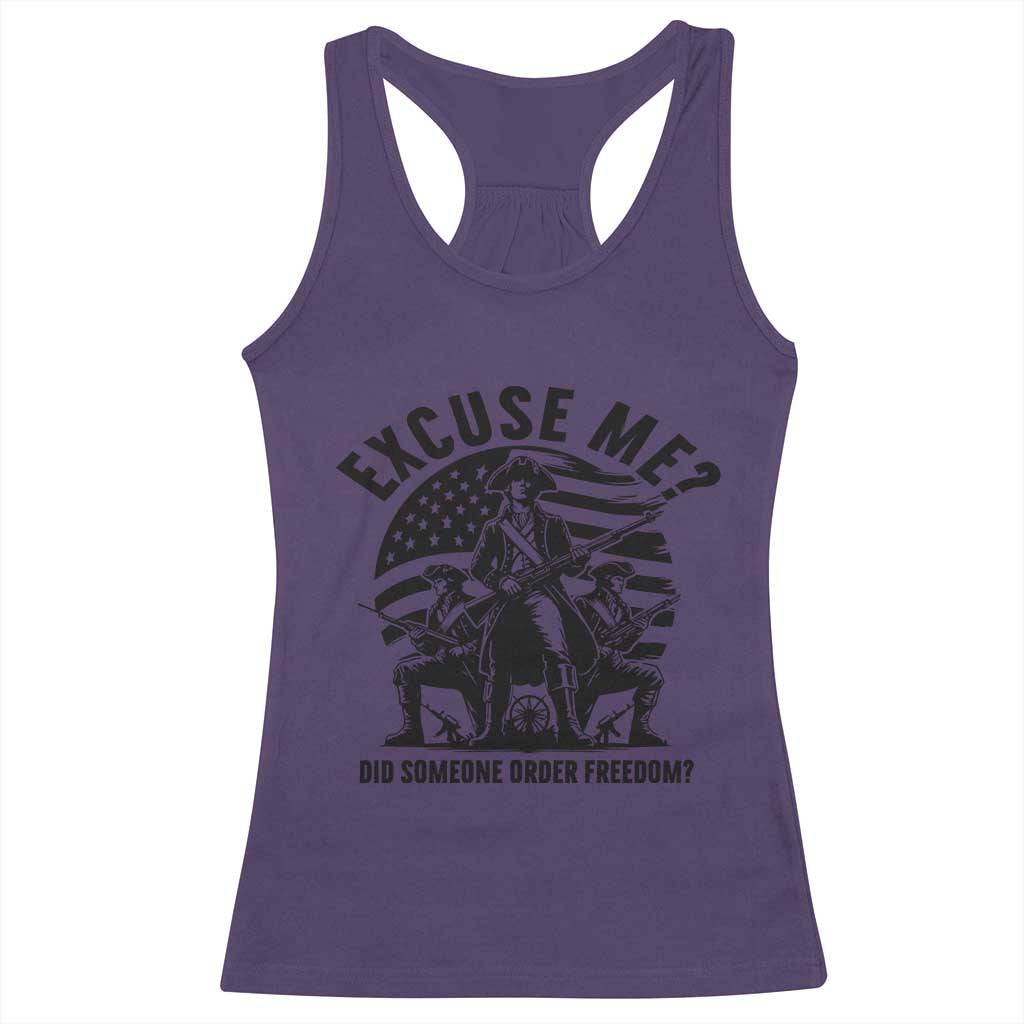 Freedom Resist Protest Civil Rights Racerback Tank Top Excuse Me Did Someone Order Freedom