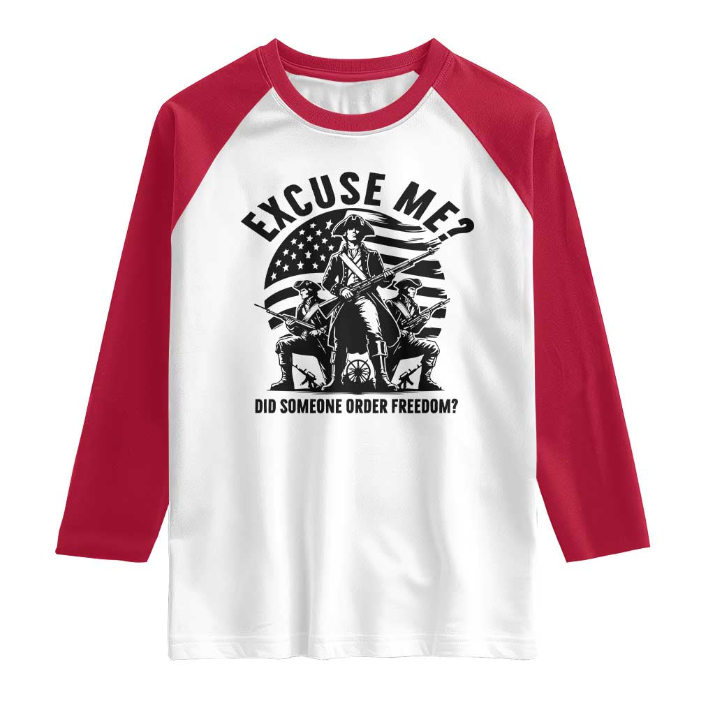 Freedom Resist Protest Civil Rights Raglan Shirt Excuse Me Did Someone Order Freedom
