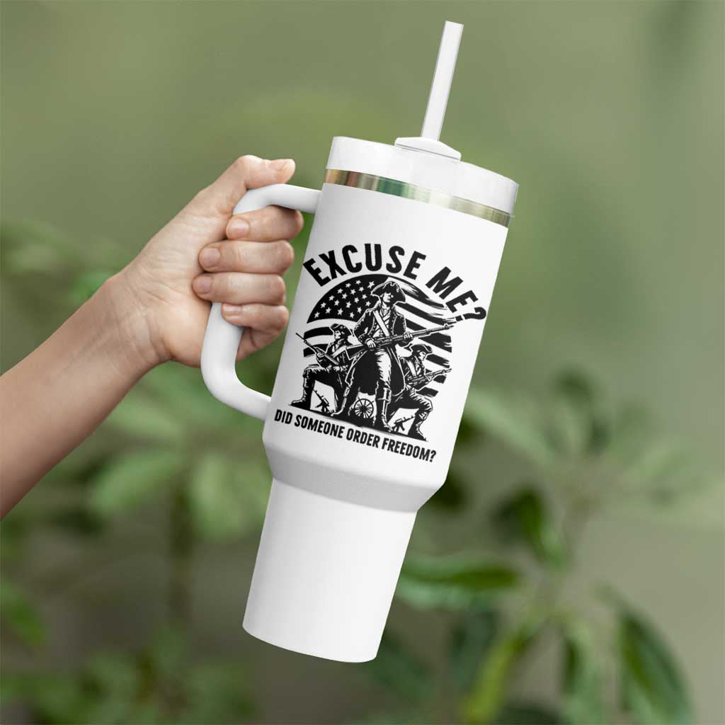 Freedom Resist Protest Civil Rights Tumbler With Handle Excuse Me Did Someone Order Freedom