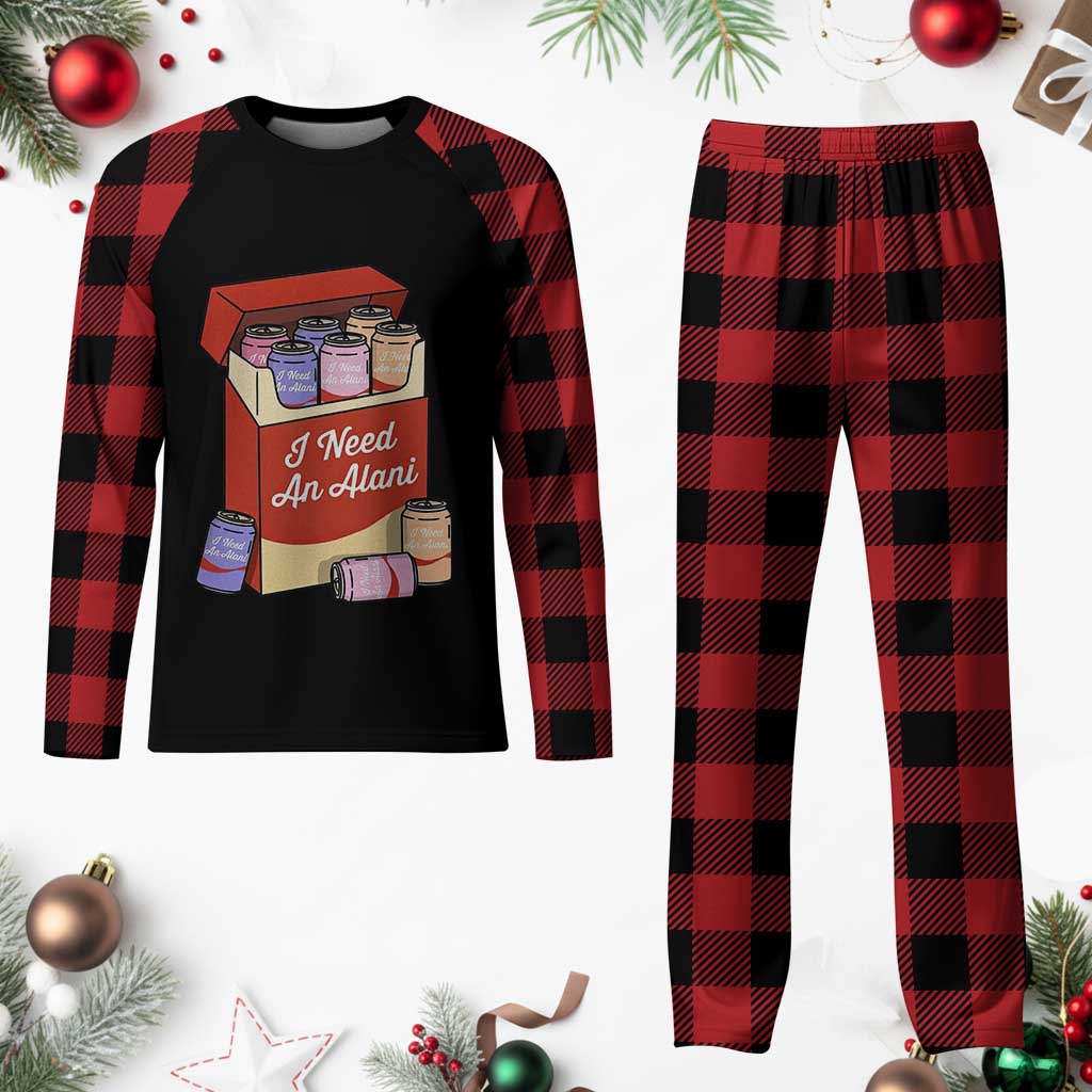 I Need An Alani Plaid Pajama Set Funny Drinking Trendy Summer Vacation