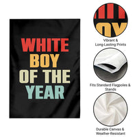 White Boy Of The Year Garden Flag Funny Statement
