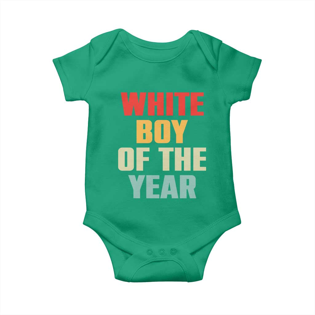White Boy Of The Year Baby Onesie Funny Statement