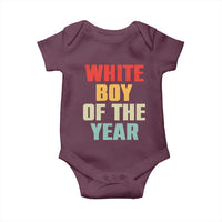 White Boy Of The Year Baby Onesie Funny Statement