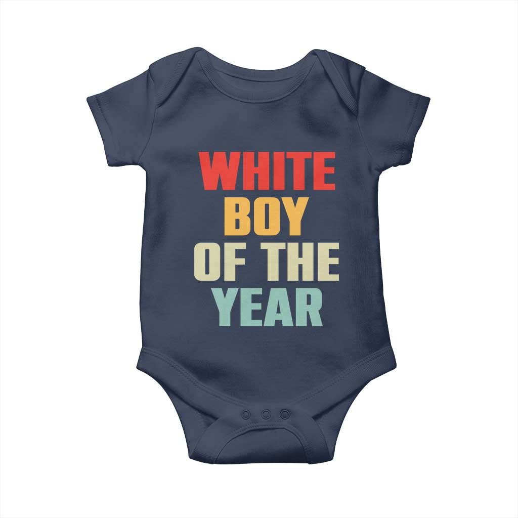 White Boy Of The Year Baby Onesie Funny Statement