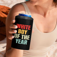 White Boy Of The Year 4 in 1 Can Cooler Tumbler Funny Statement