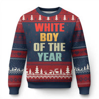 White Boy Of The Year Ugly Christmas Sweater Funny Statement