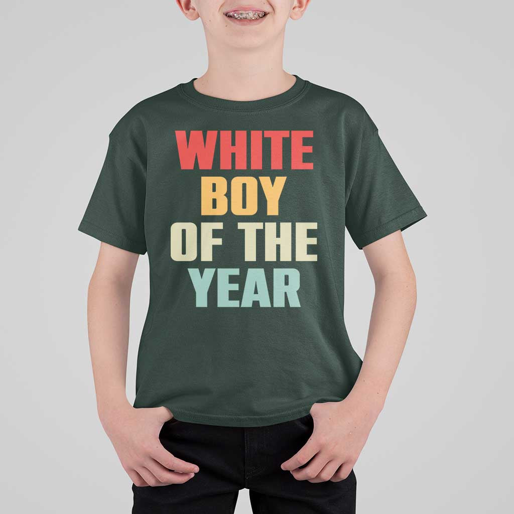 White Boy Of The Year T Shirt For Kid Funny Statement