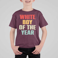 White Boy Of The Year T Shirt For Kid Funny Statement