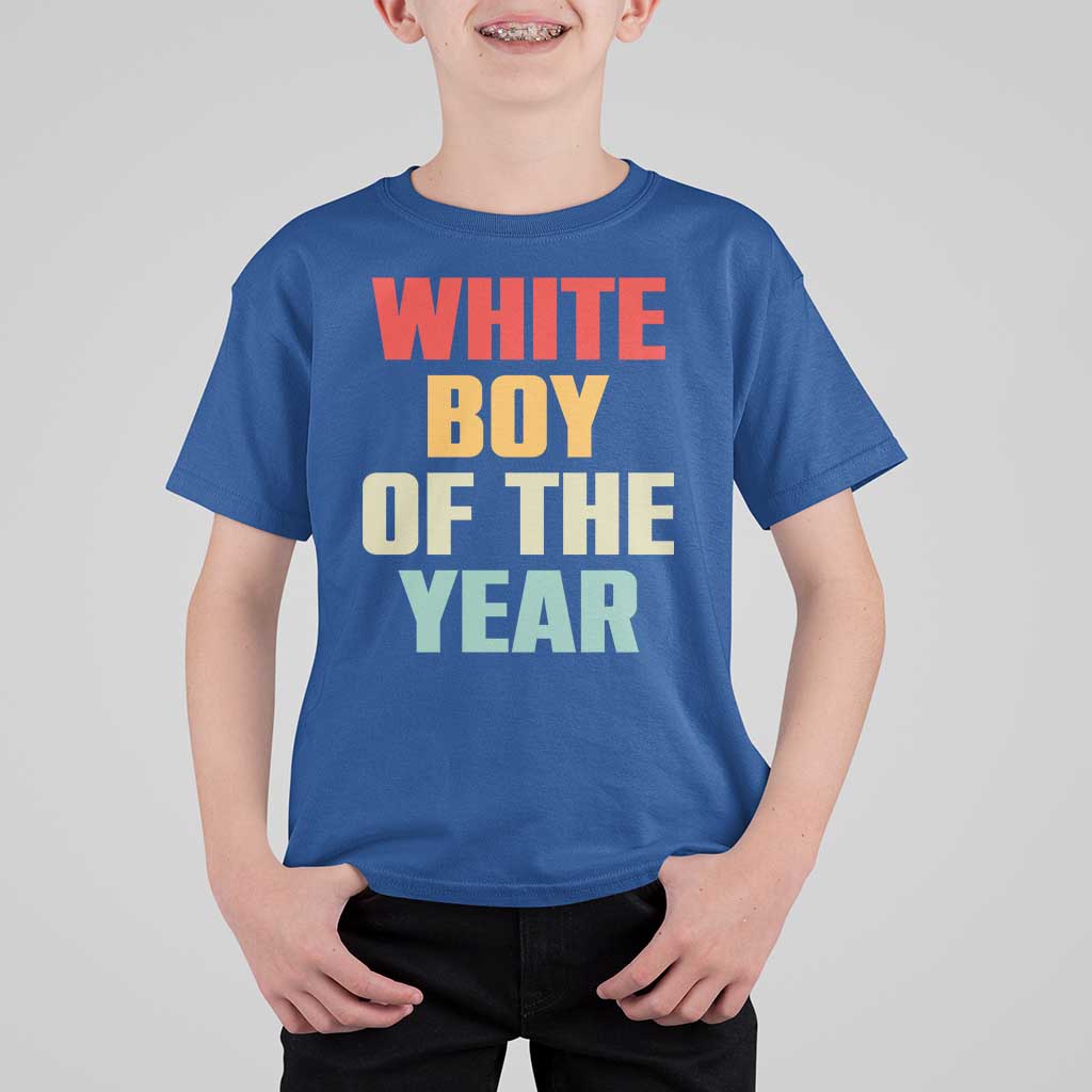 White Boy Of The Year T Shirt For Kid Funny Statement