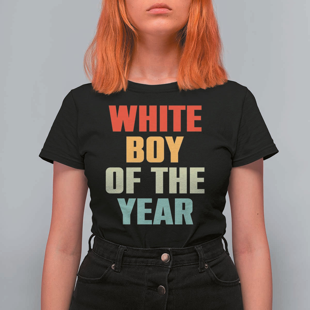 White Boy Of The Year T Shirt For Women Funny Statement