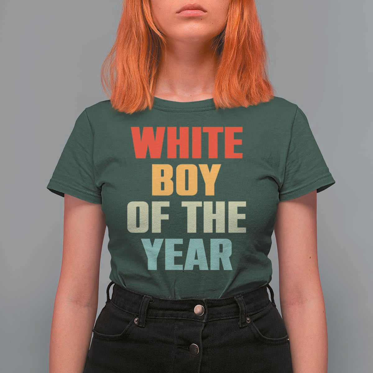 White Boy Of The Year T Shirt For Women Funny Statement