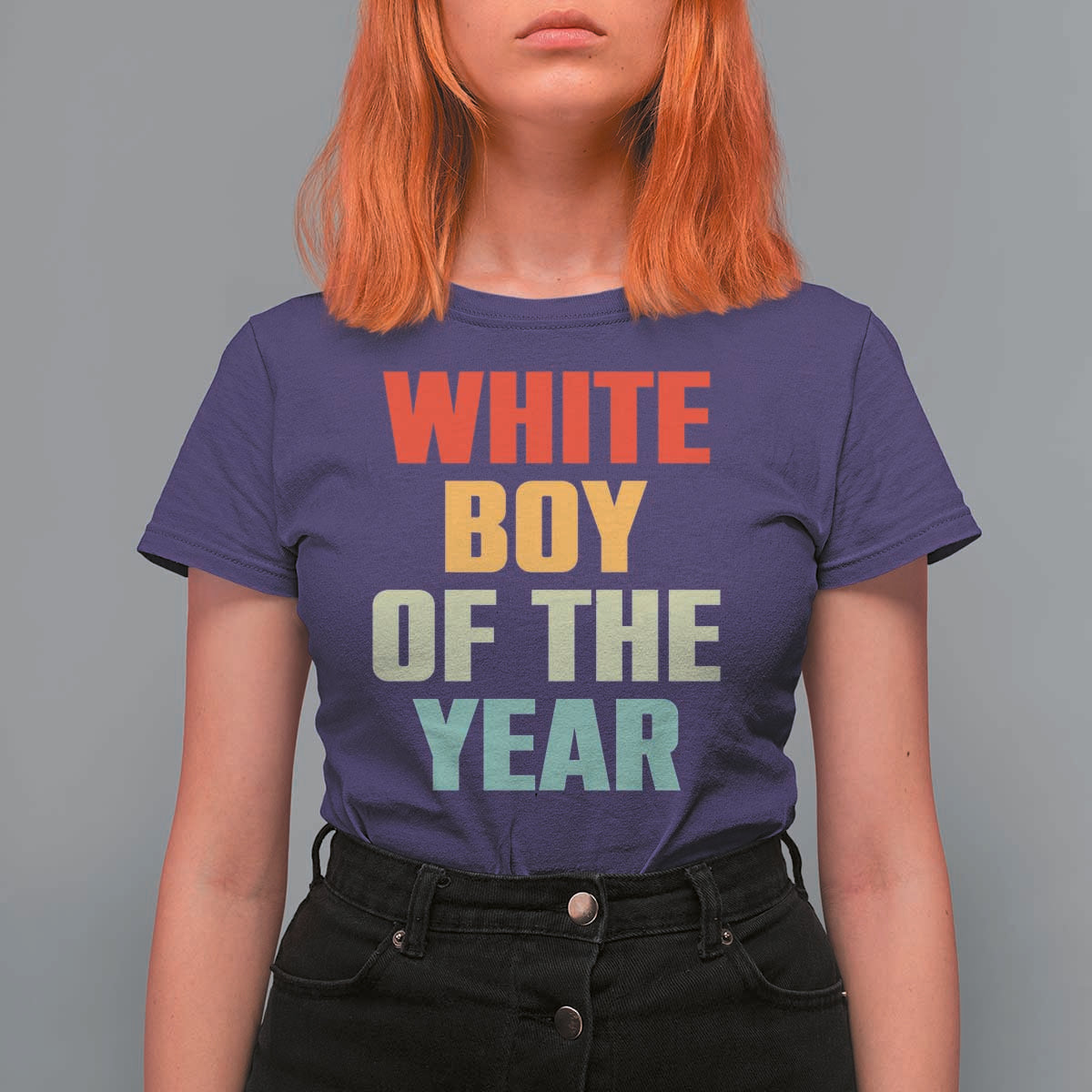 White Boy Of The Year T Shirt For Women Funny Statement