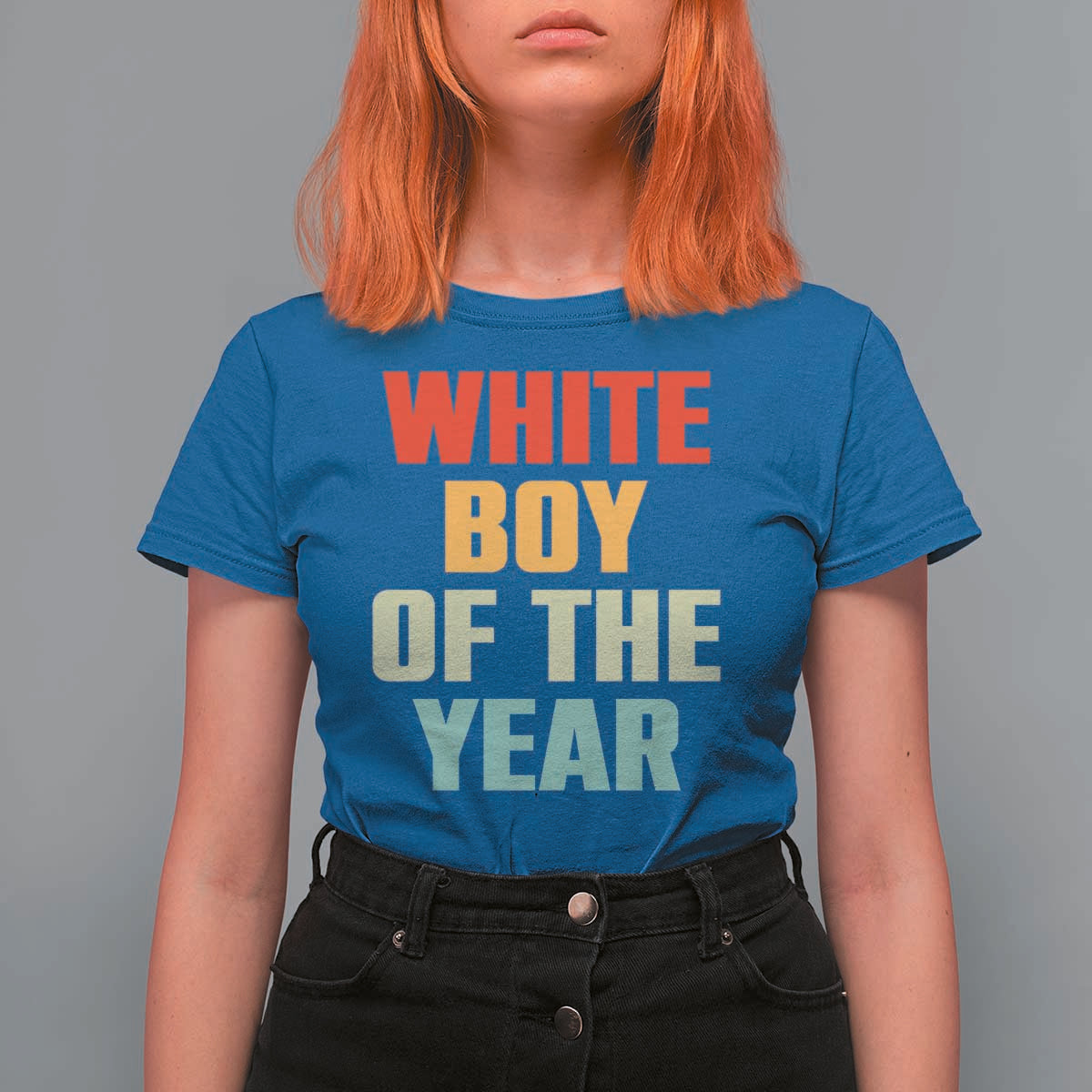 White Boy Of The Year T Shirt For Women Funny Statement