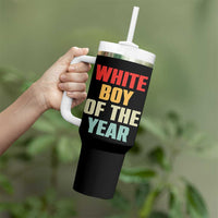 White Boy Of The Year Tumbler With Handle Funny Statement
