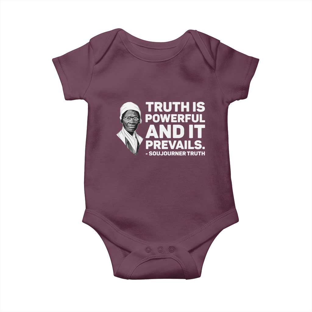 Sojourner Truth Quote Baby Onesie Truth is Powerful and It Prevails