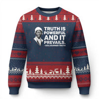 Sojourner Truth Quote Ugly Christmas Sweater Truth is Powerful and It Prevails