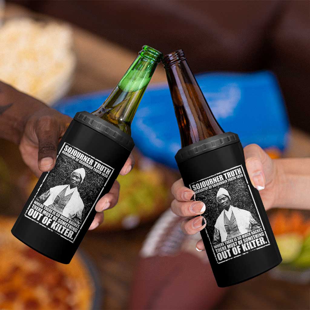 Sojourner Truth Quote 4 in 1 Can Cooler Tumbler Black History Month